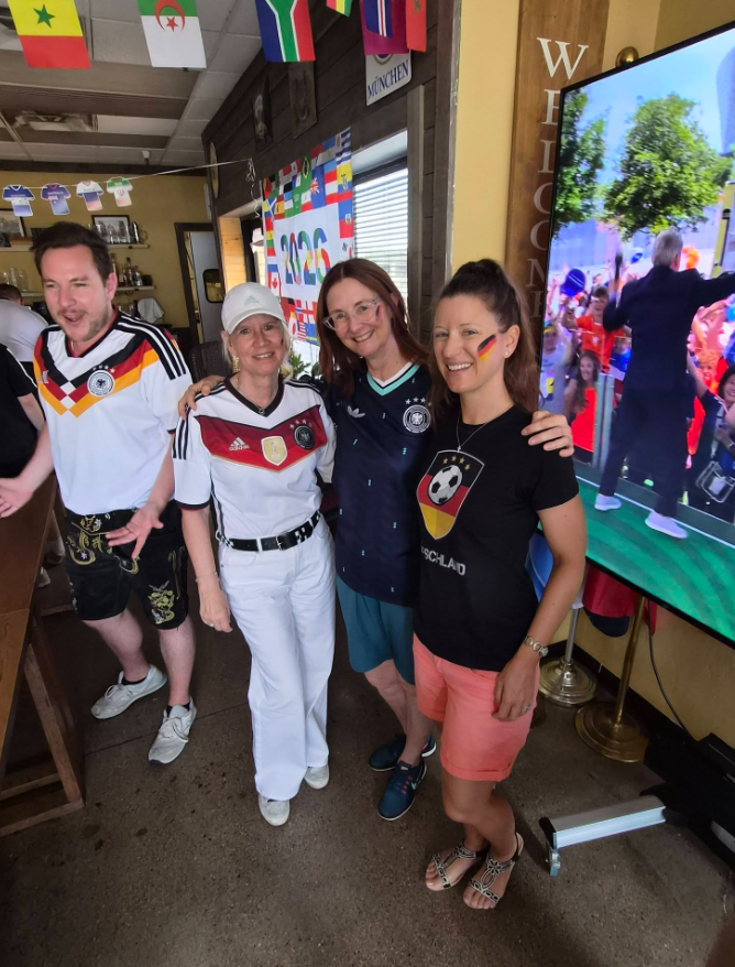 Treffpunkt members gathered at a cultural event