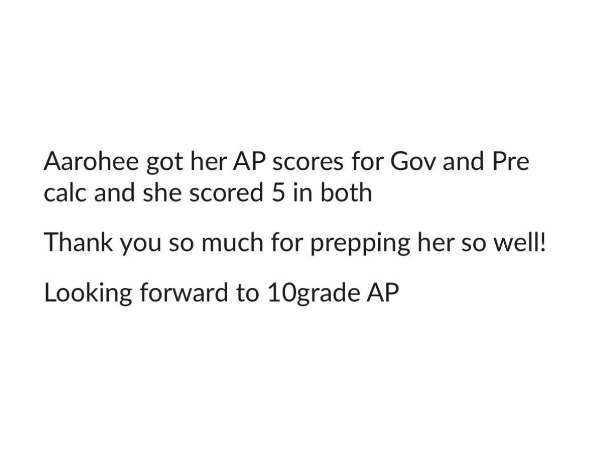AAROHEE S.'S PARENT screenshot
