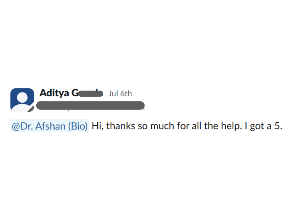 ADITYA G. -- WITH DR. AFSHAN screenshot