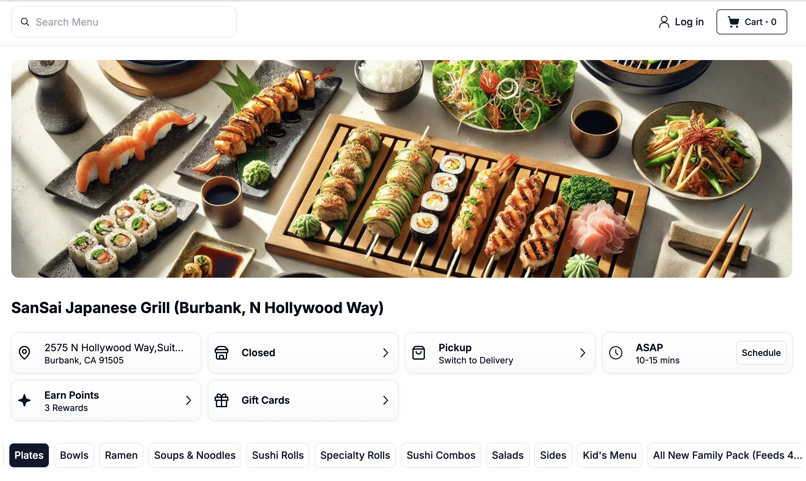 Order SanSai Japanese Grill online