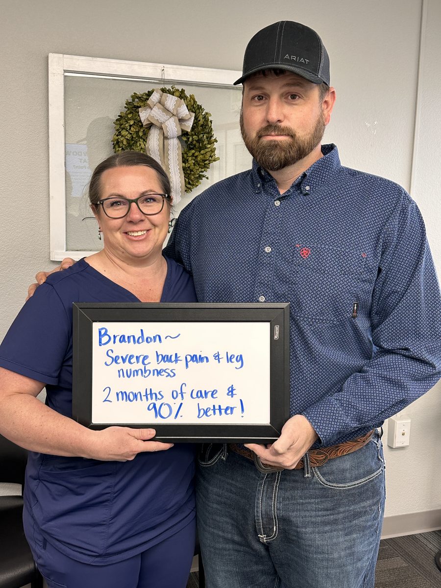 Brandon, a sciatica and low back pain patient, with Dr. A at Althoff Wellness Clinic
