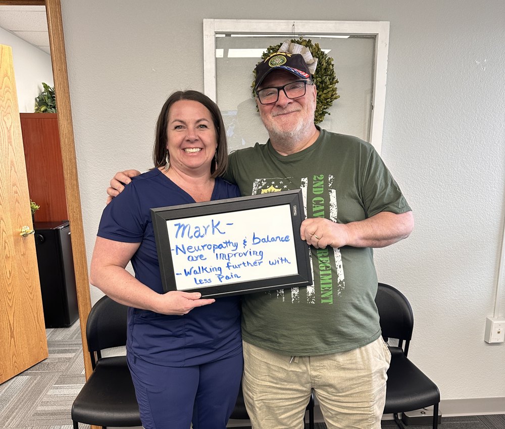 Mark, a neuropathy patient, with Dr. A at Althoff Wellness Clinic