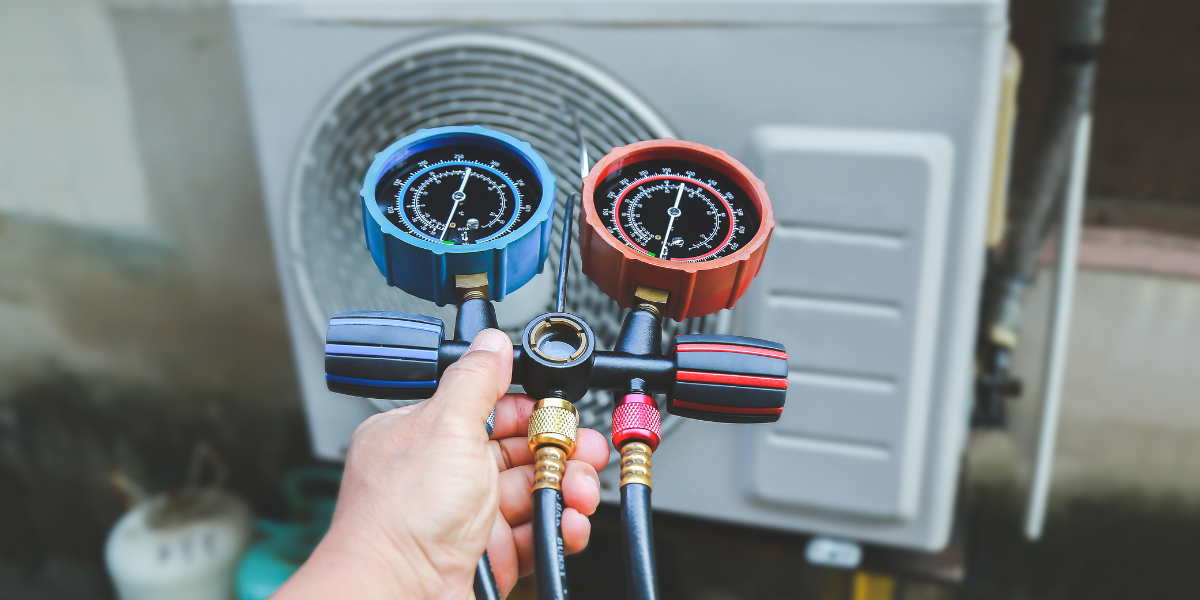 Refrigeration tools and equipment used during HVAC technician training