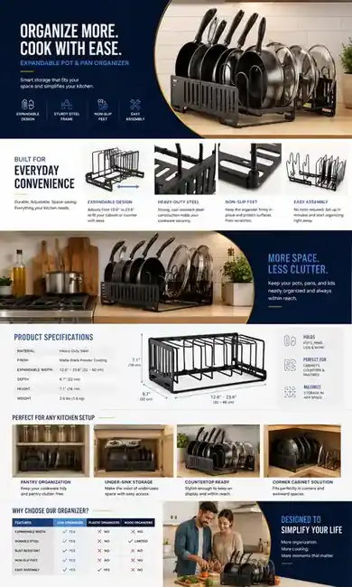Comfort Meets Style Amazon A+ Content design for a home and furniture brand