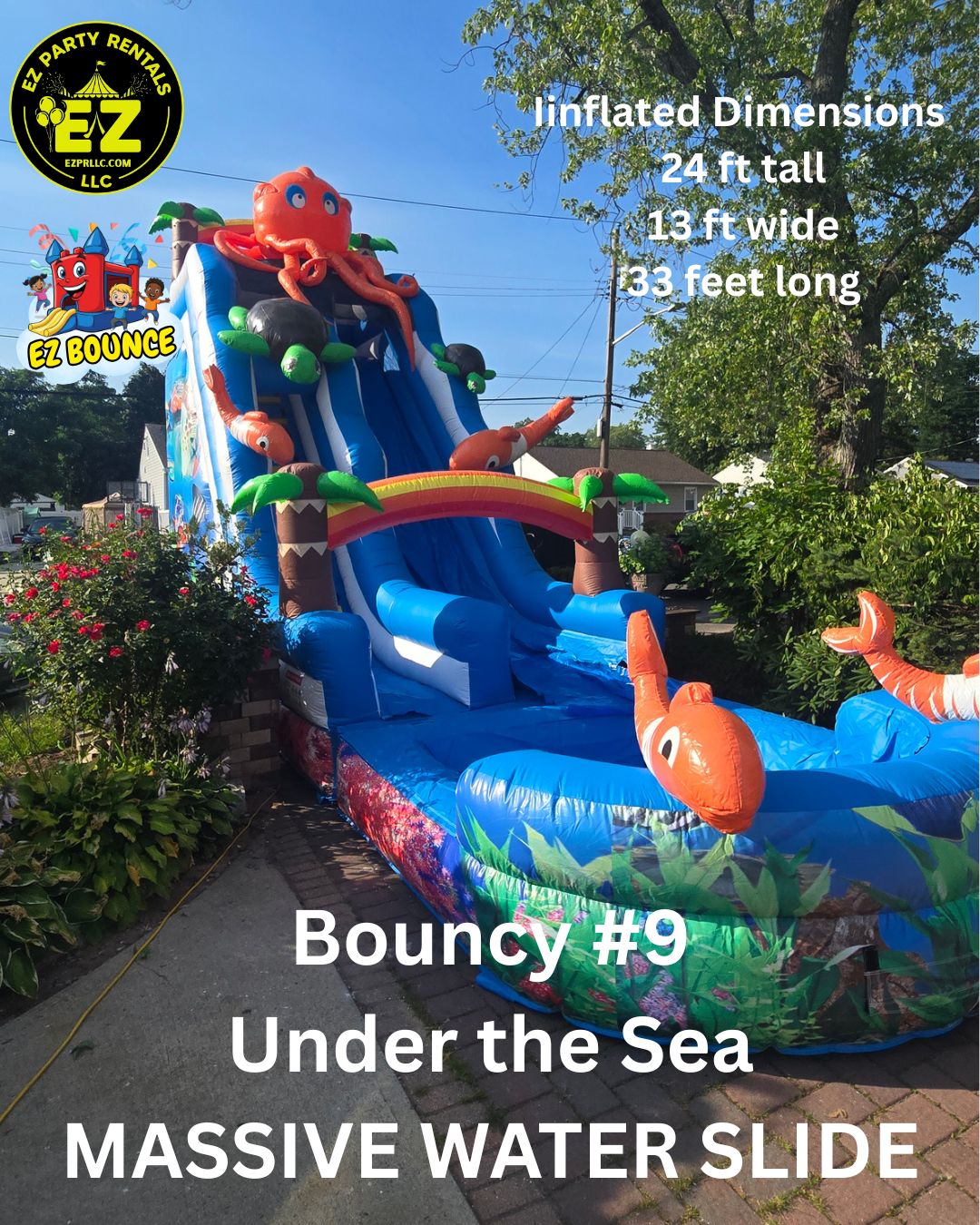 Bouncy #9 Under the Sea Water Slide rental Long Island