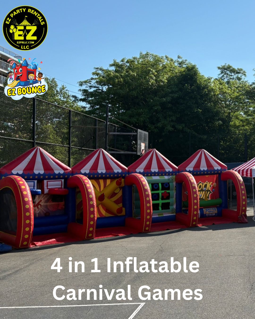 4 in 1 inflatable carnival games rental Long Island