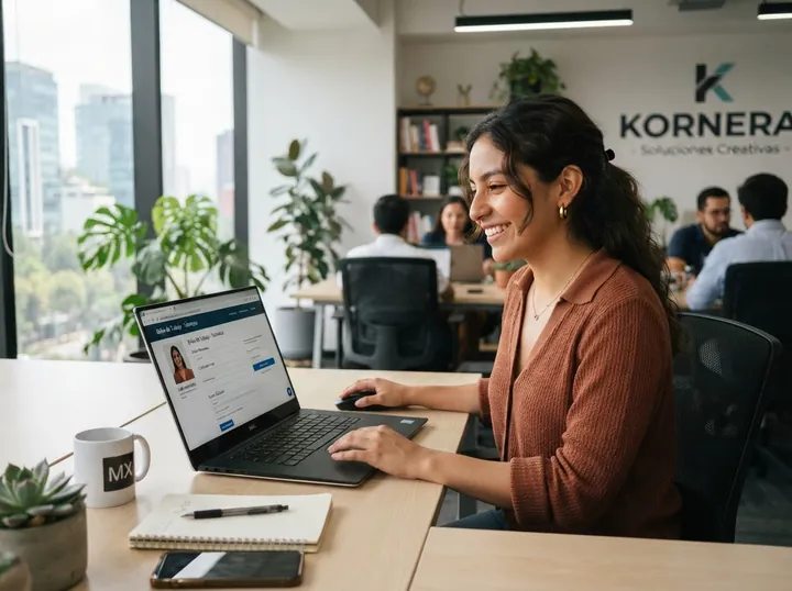 Candidata registrándose en Hiring Space Platform