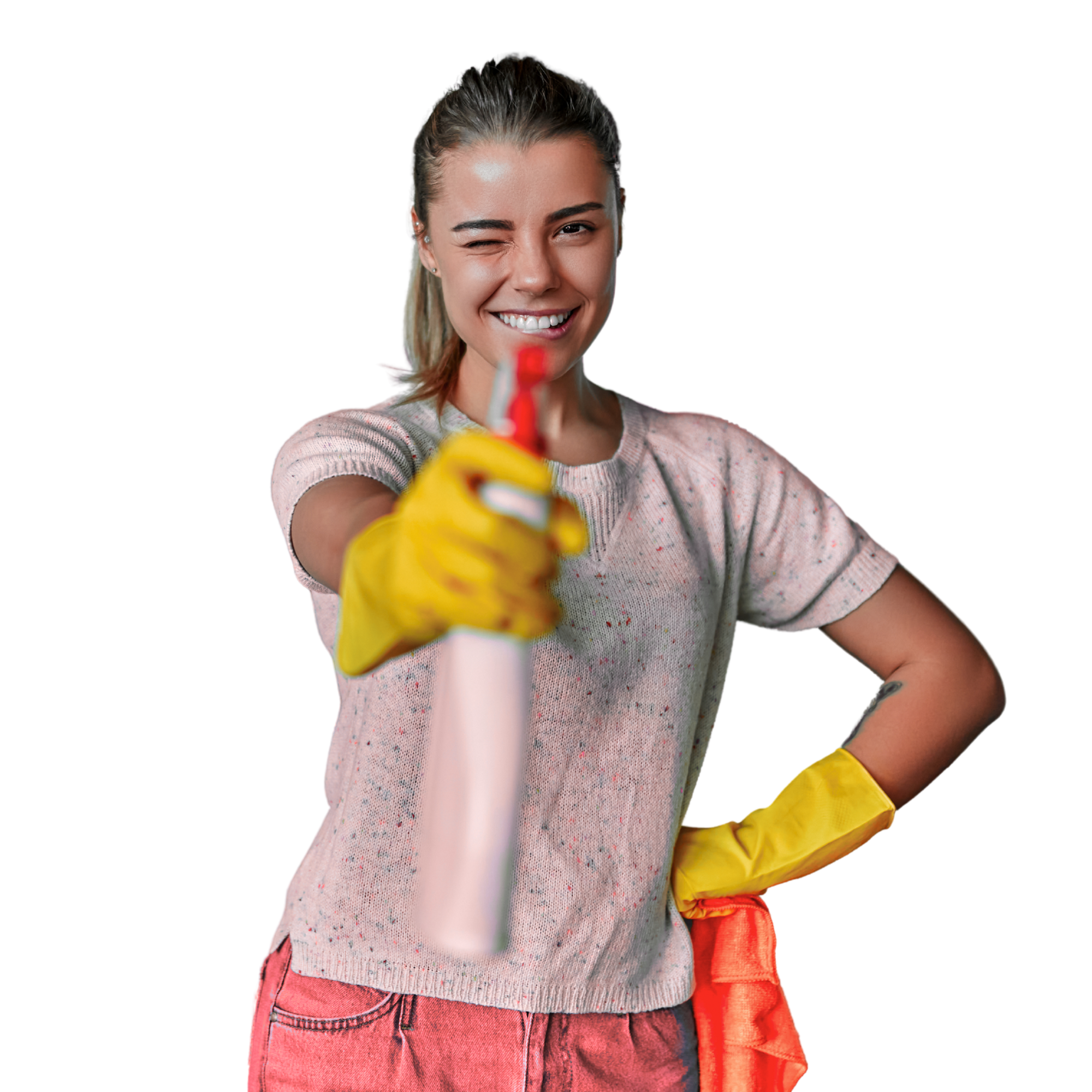 Cleaning team member