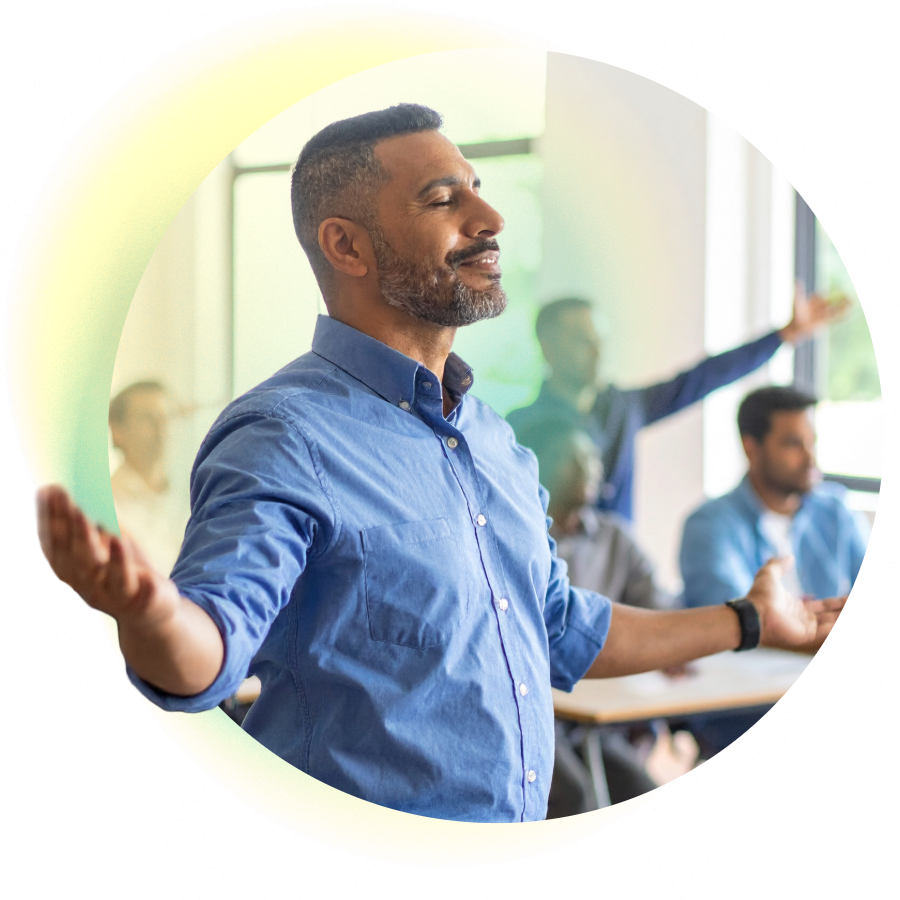 Docente logra estabilidad emocional y liberación de estrés a través de la respiración consciete.