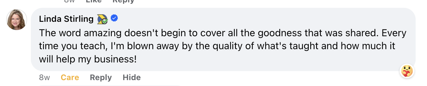 Member testimonial