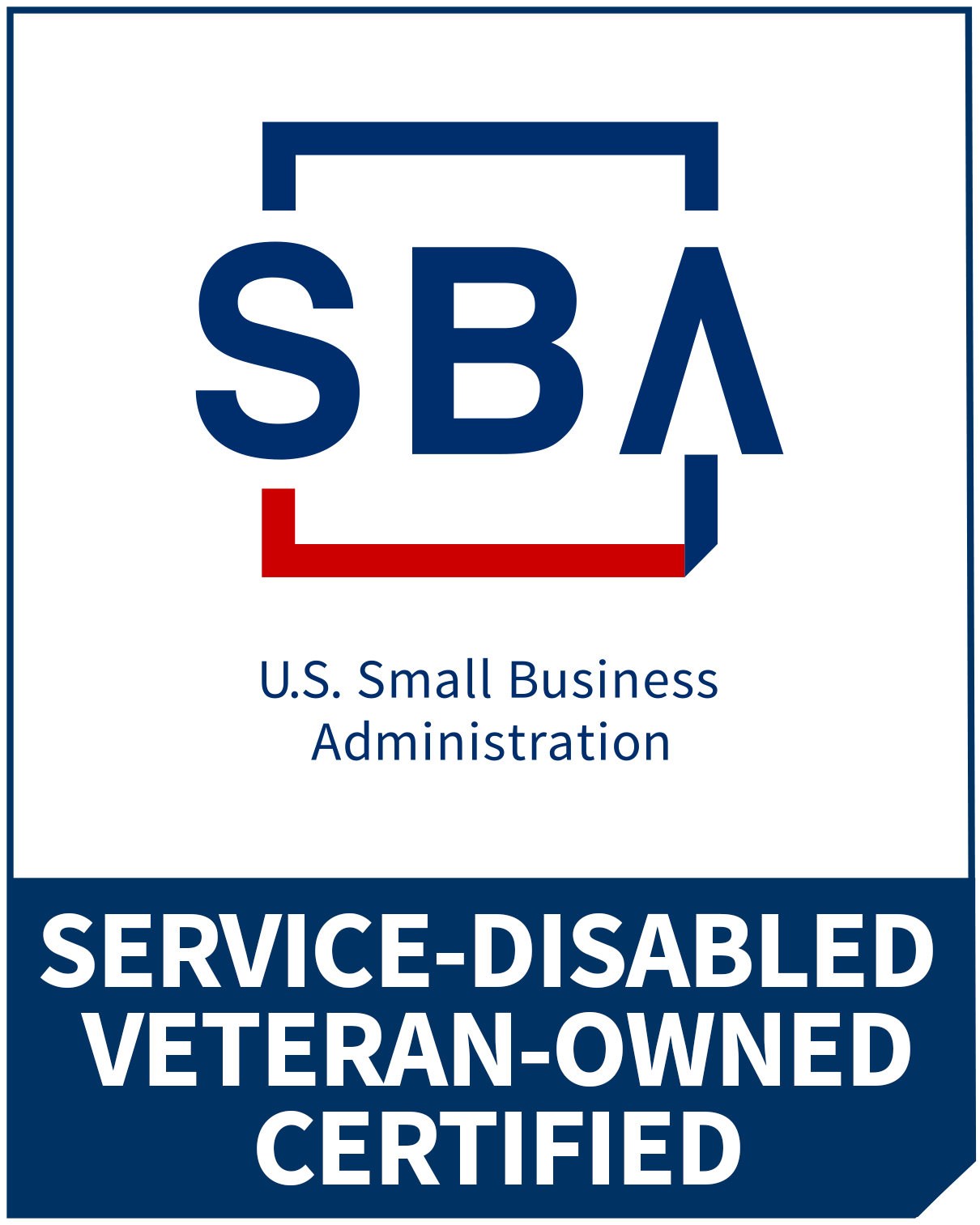 SBA Certified SDVOSB Logo Badge