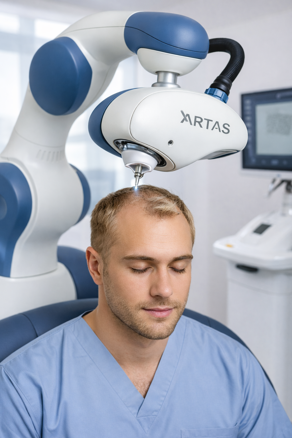 Robotic hair transplant