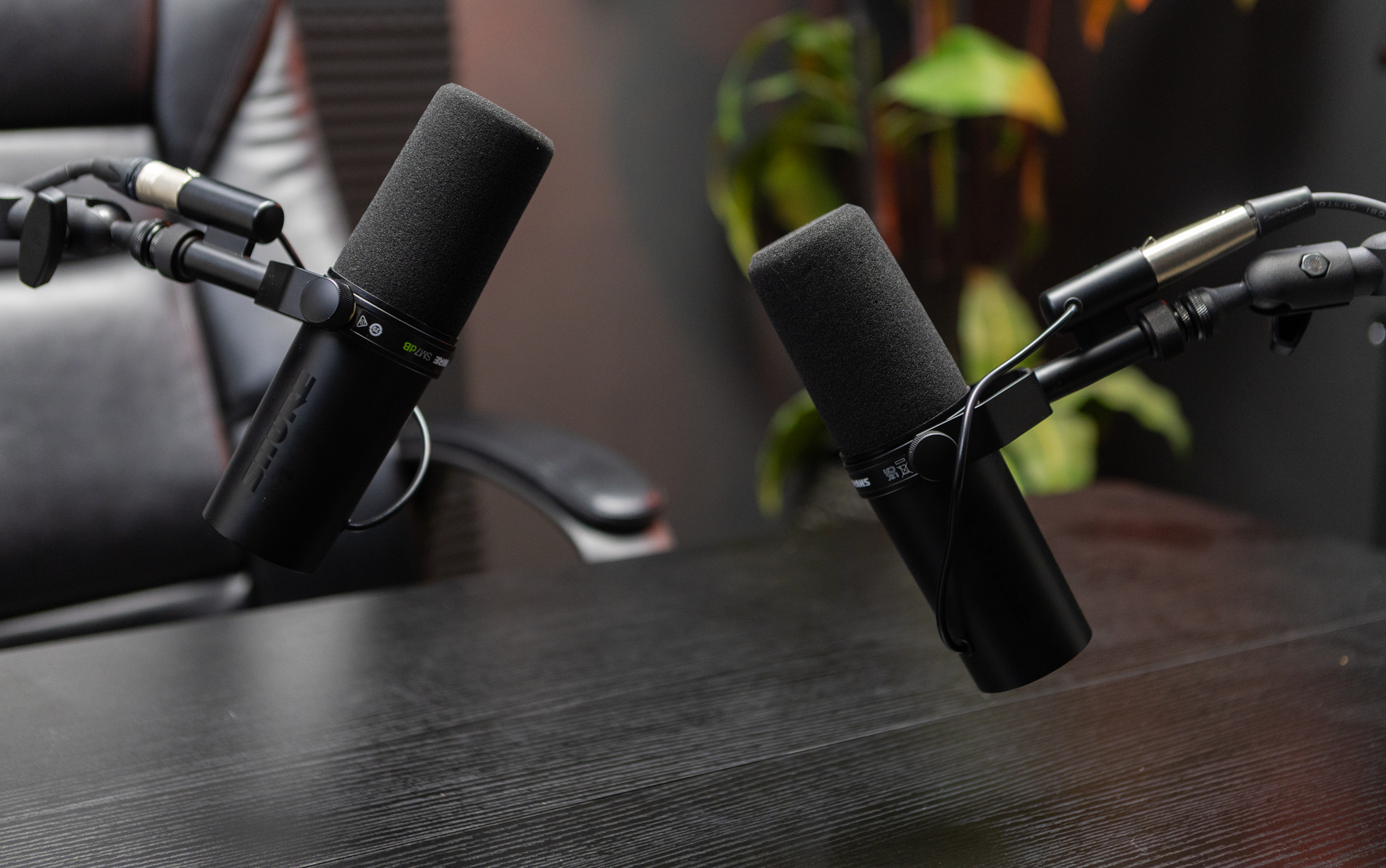 3× broadcast microphones