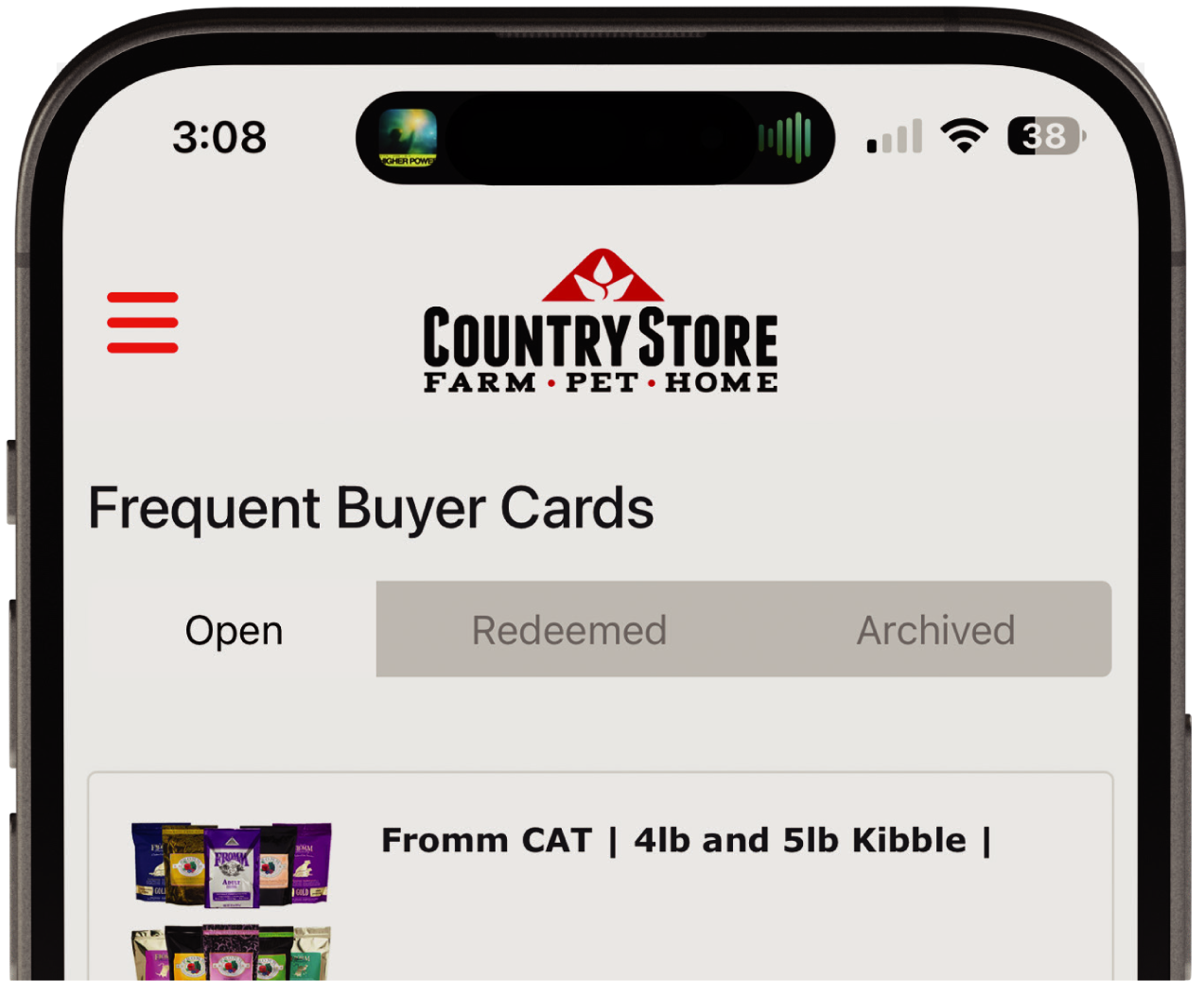 The Astro Rewards app on a phone