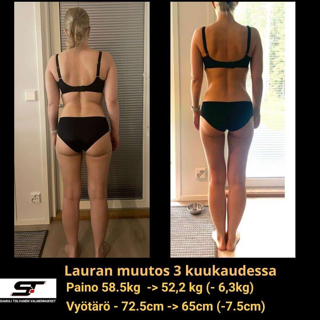 Asiakkaan ennen ja jälkeen -muutos