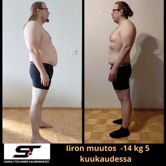 Asiakkaan ennen ja jälkeen -muutos