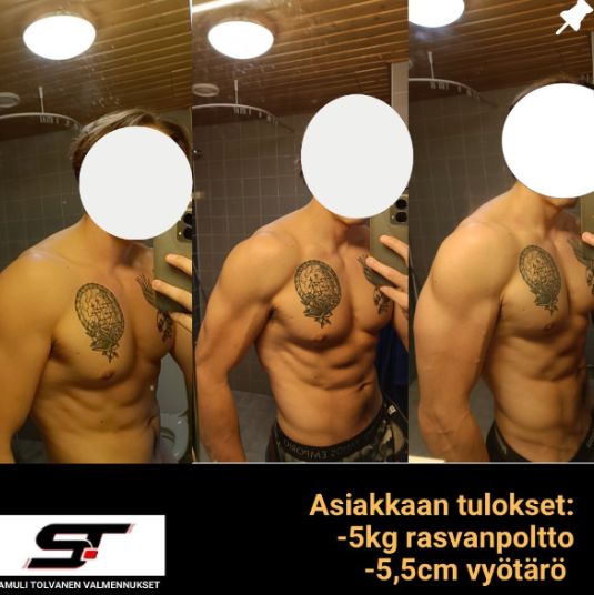 Asiakkaan ennen ja jälkeen -muutos