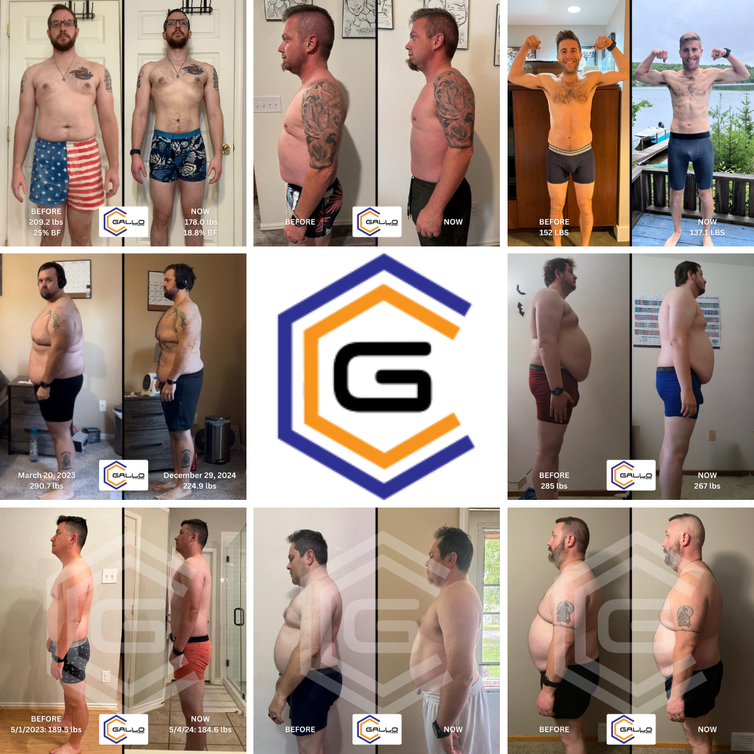 Client transformations from Gallo Fitness