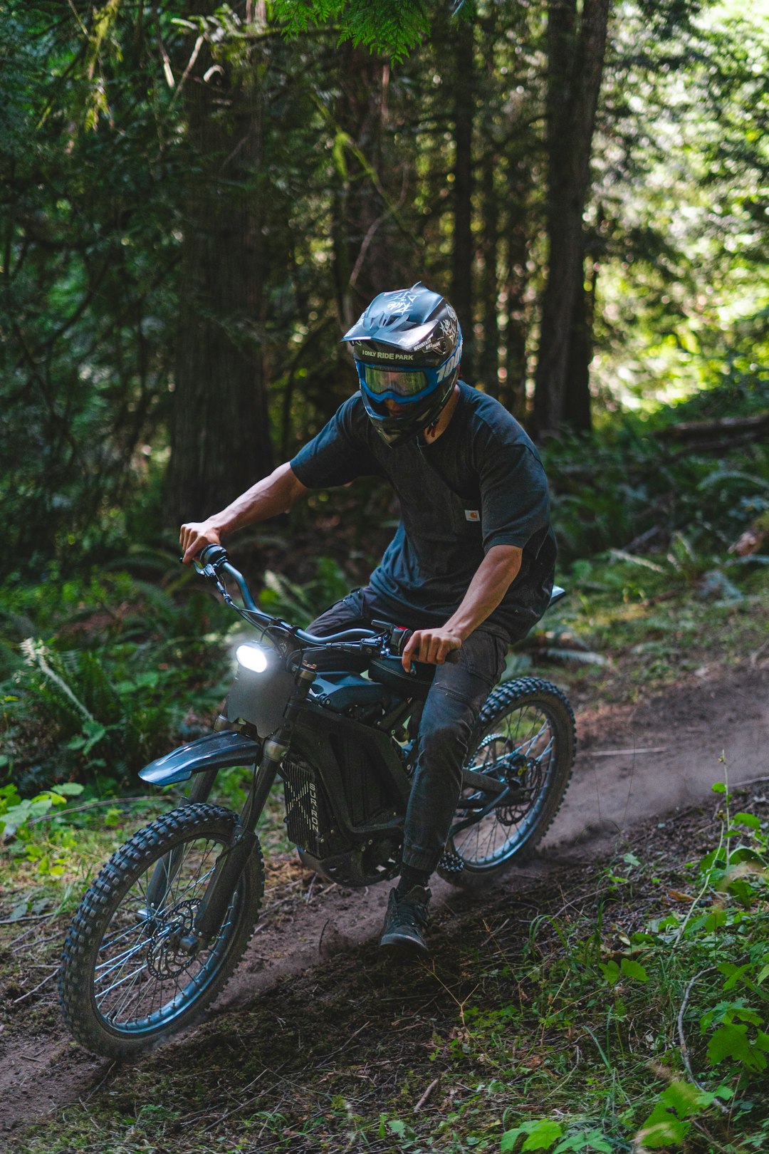 Dirt bike is having a race after completing dirt bike registration. 