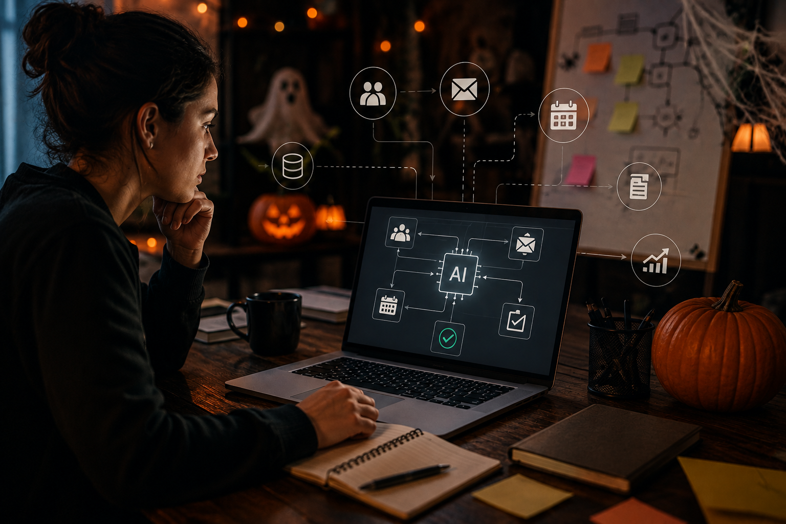 Business owner using AI automation and integrated business systems to improve workflows, operations, and efficiency with Business Master Suite. Business owner using AI automation and integrated business systems to improve workflows, operations, and efficiency with Business Master Suite.