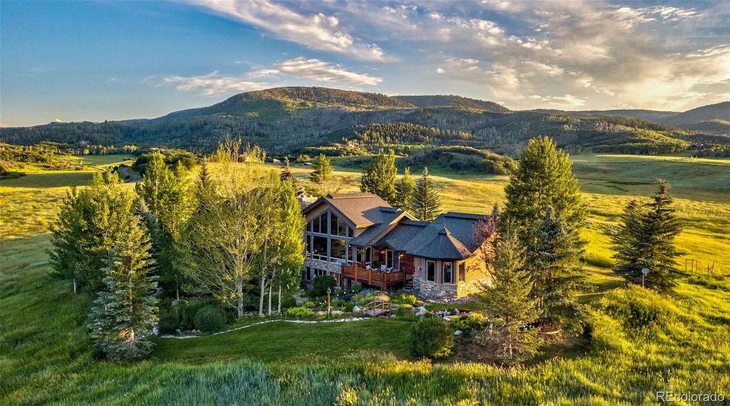 Interior of a 6,000 square foot custom home in Steamboat Springs, Colorado