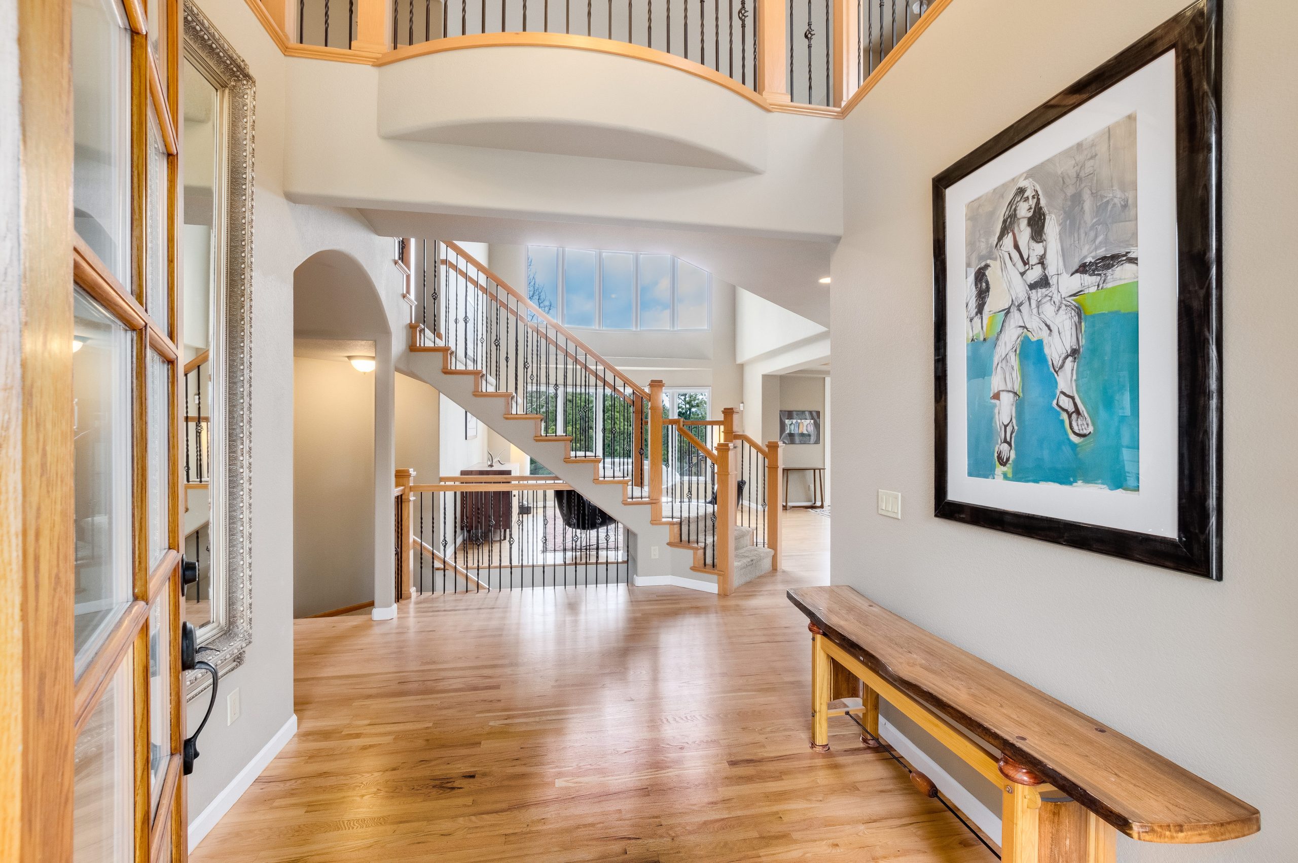 Renovated mountain estate interior in Evergreen, Colorado