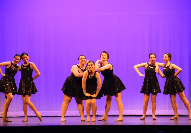 Dance Connections faculty teaching students in class