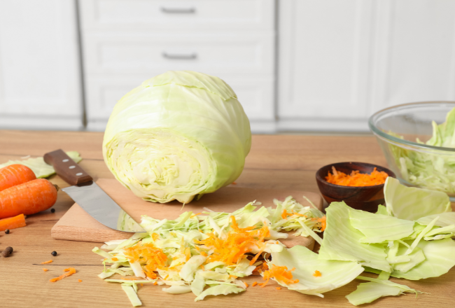 Préparation des légumes frais avant la lacto-fermentation : carottes, chou et betteraves prêts à être transformés en aliments vivants. Préparation des légumes frais avant la lacto-fermentation : carottes, chou et betteraves prêts à être transformés en aliments vivants.