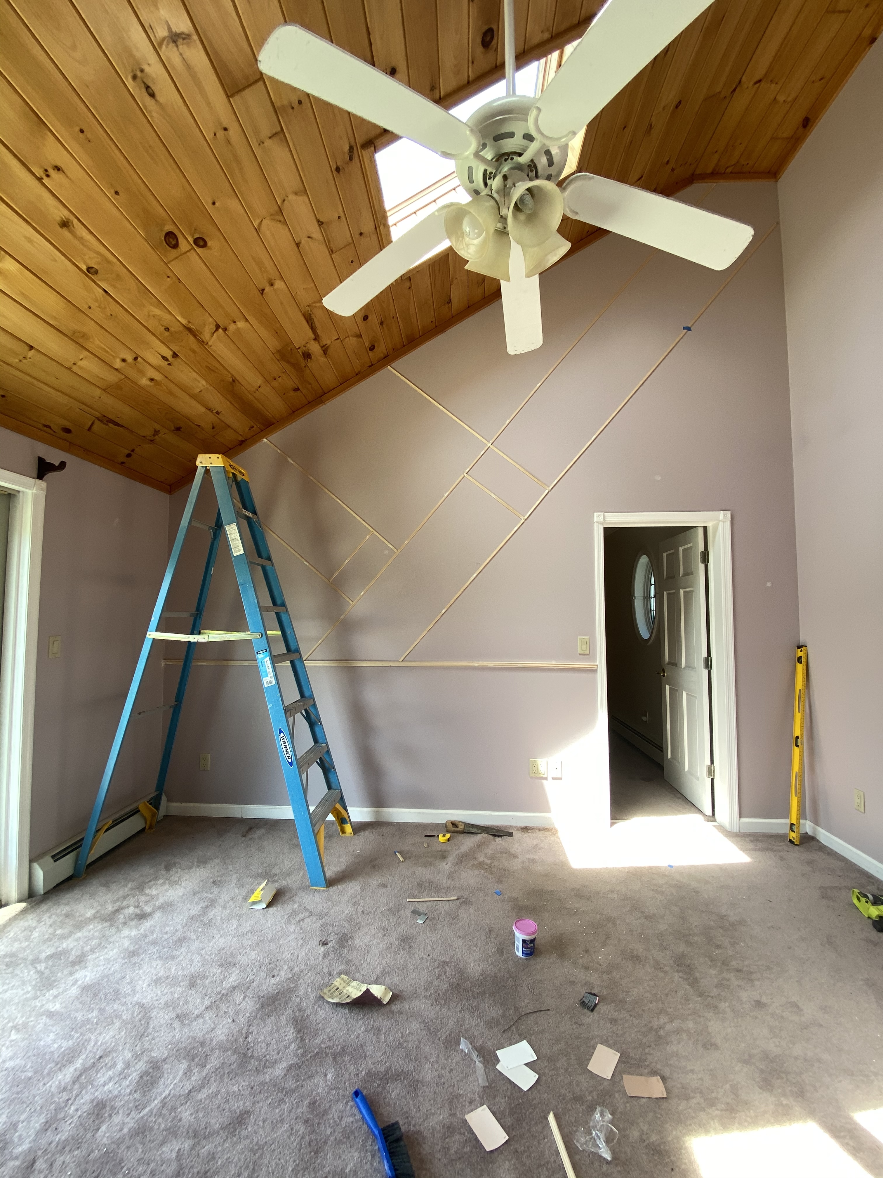 Bedroom before engineered hardwood floor installation Seminole County FL - Protocol Home Services