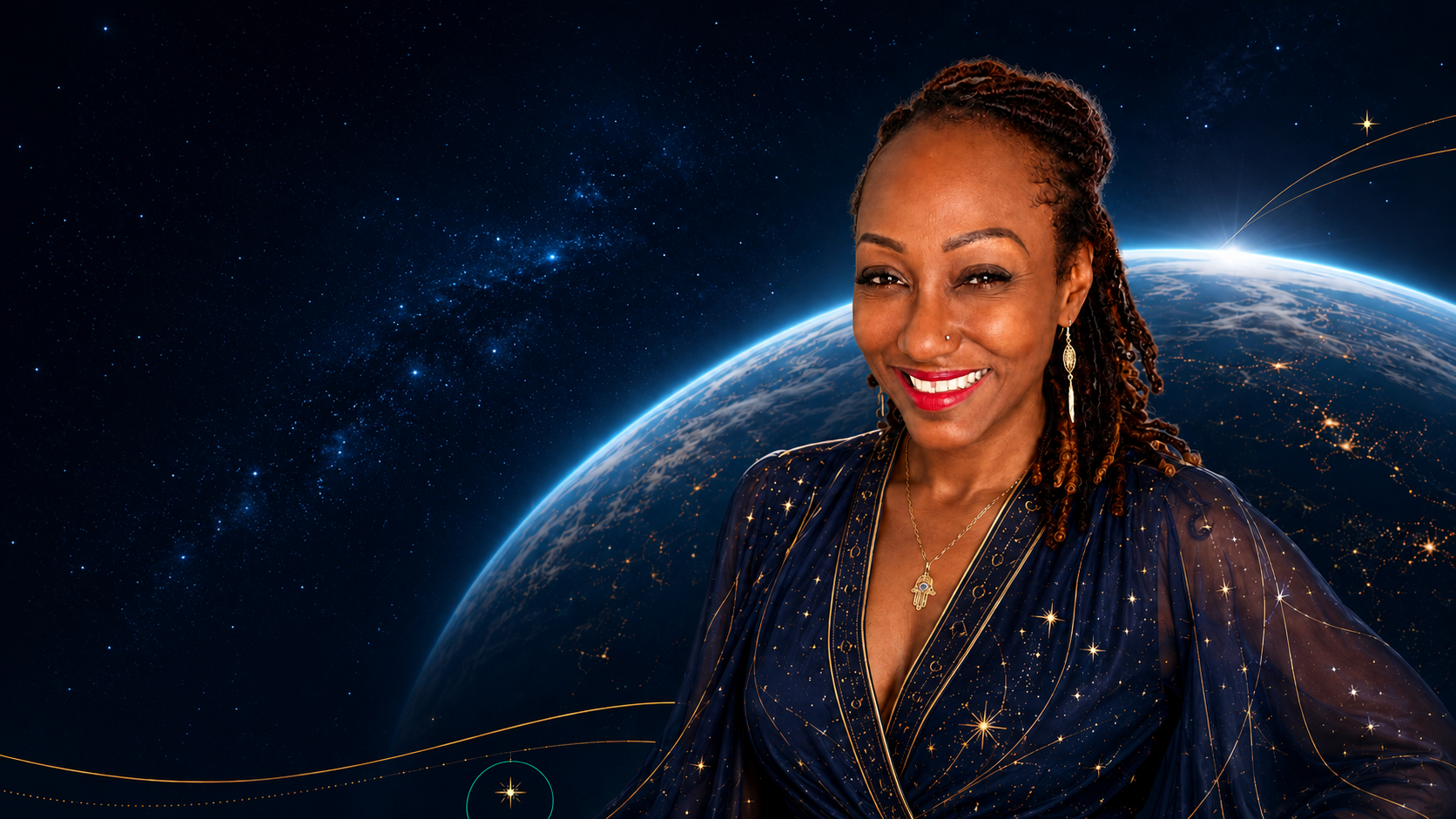 Keisha Schahaff in space