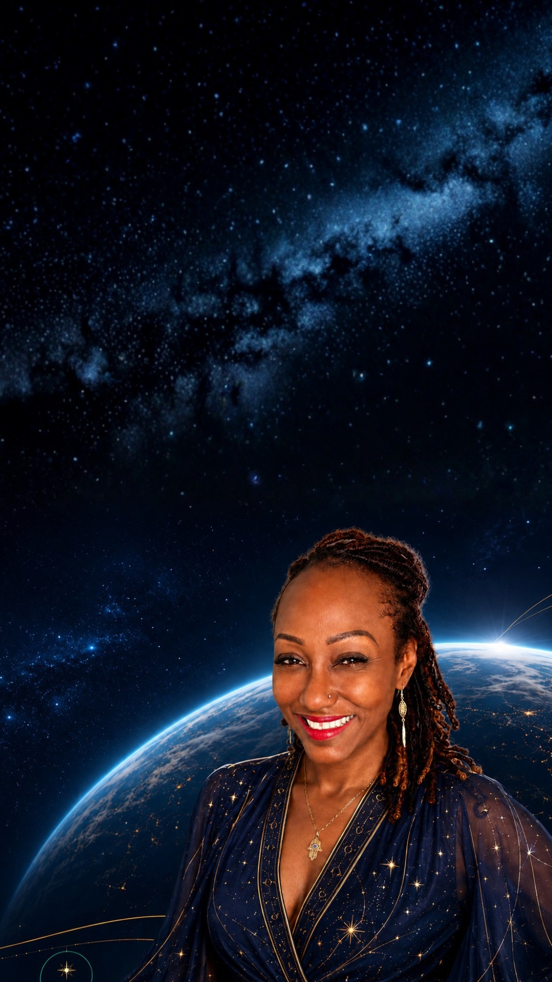 Keisha Schahaff in space