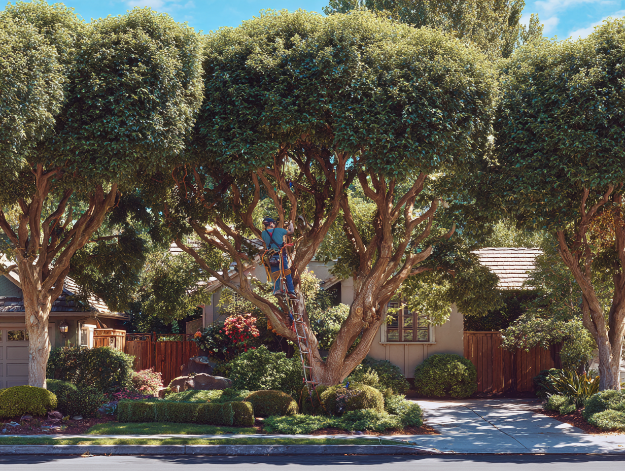 Tree trimming work sample photo