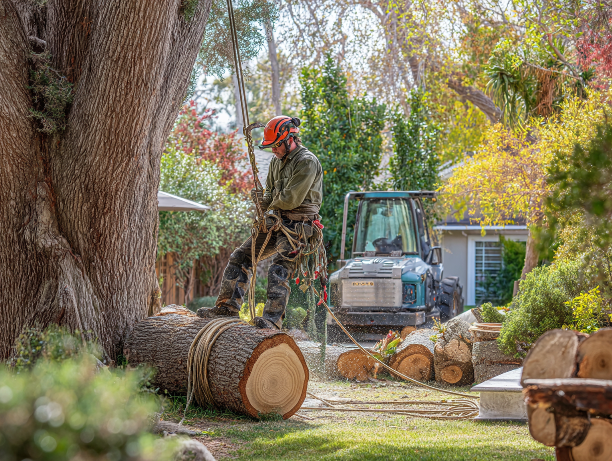 Tree removal work sample photo