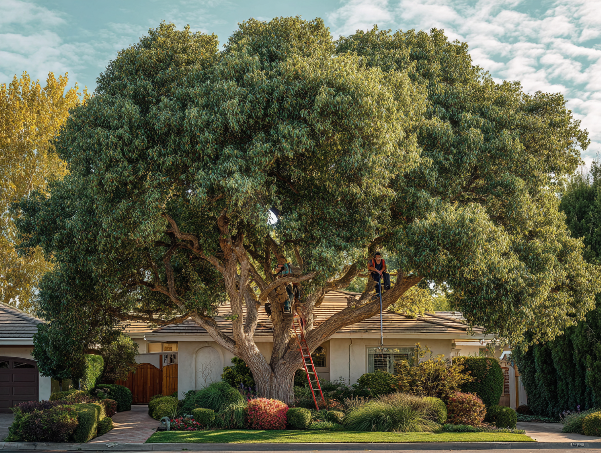 Tree pruning work sample photo