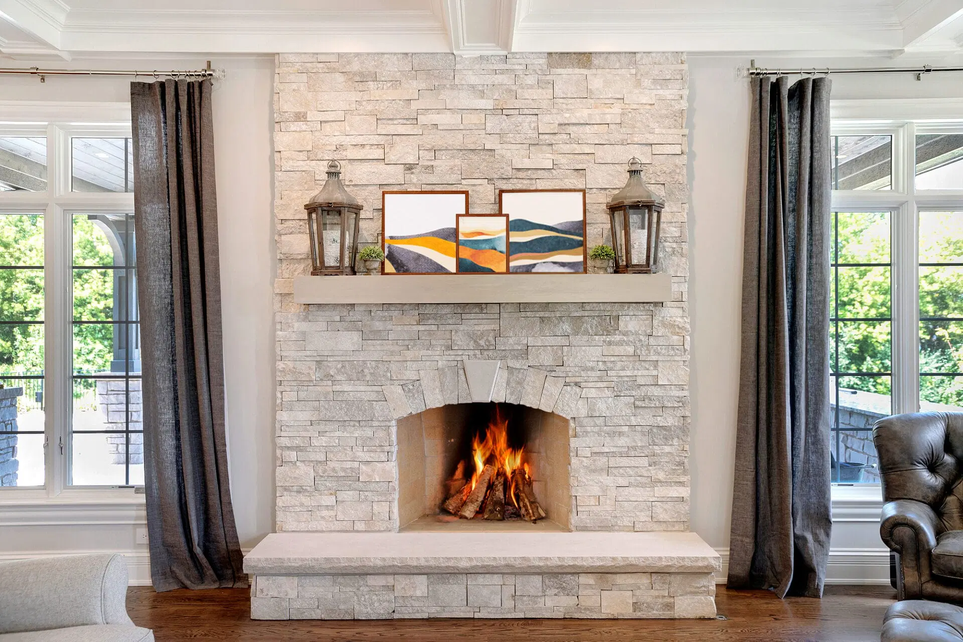 Fireplace surround upgrades