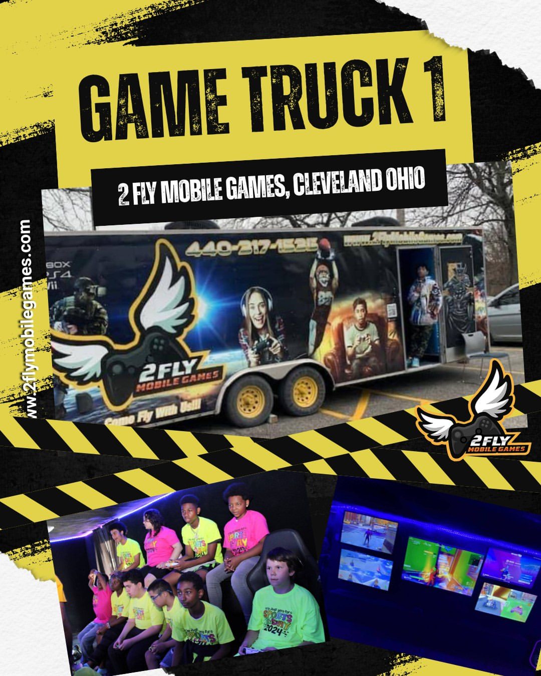 2 Fly bus with a driving simulator