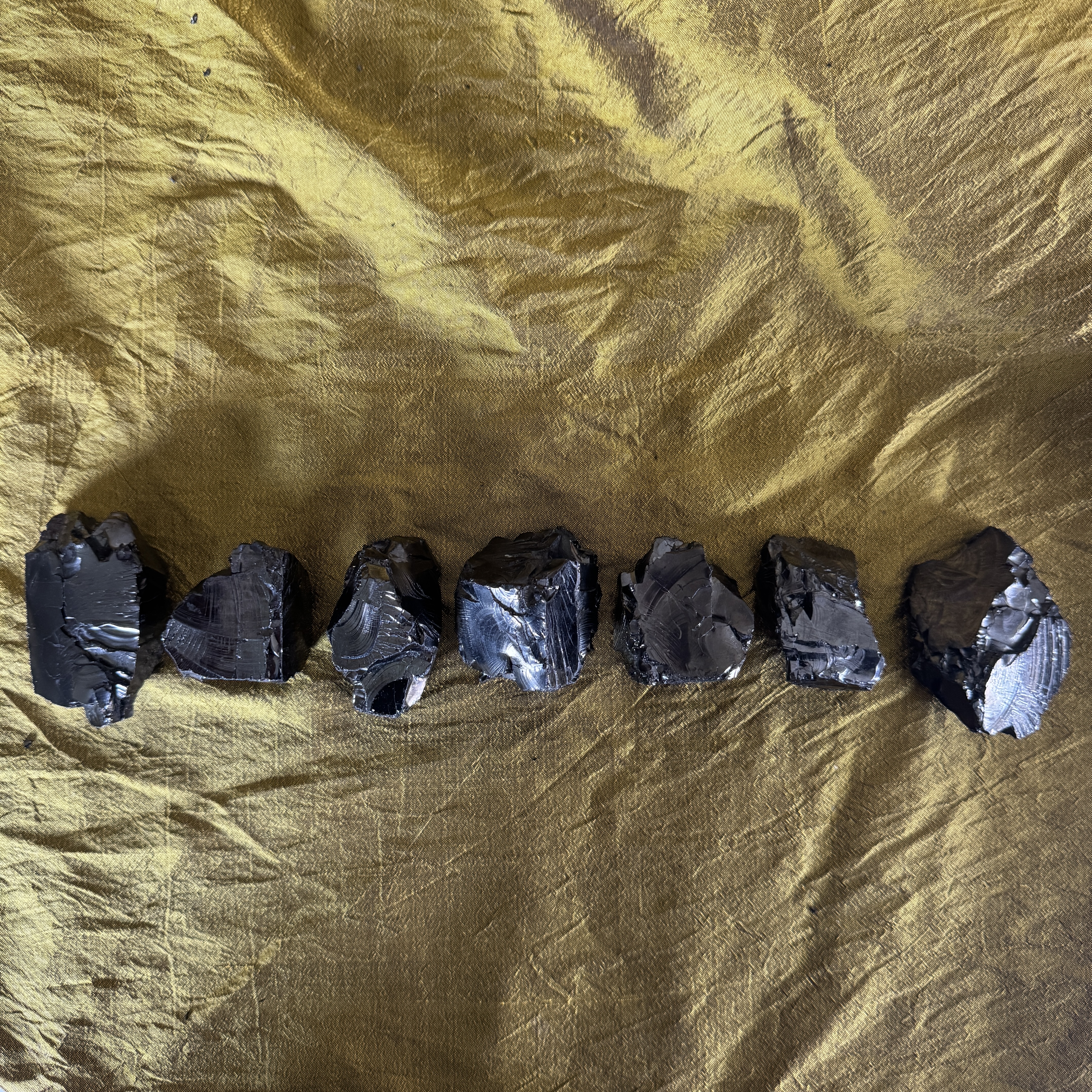 Shungite Crystal Chakra Set