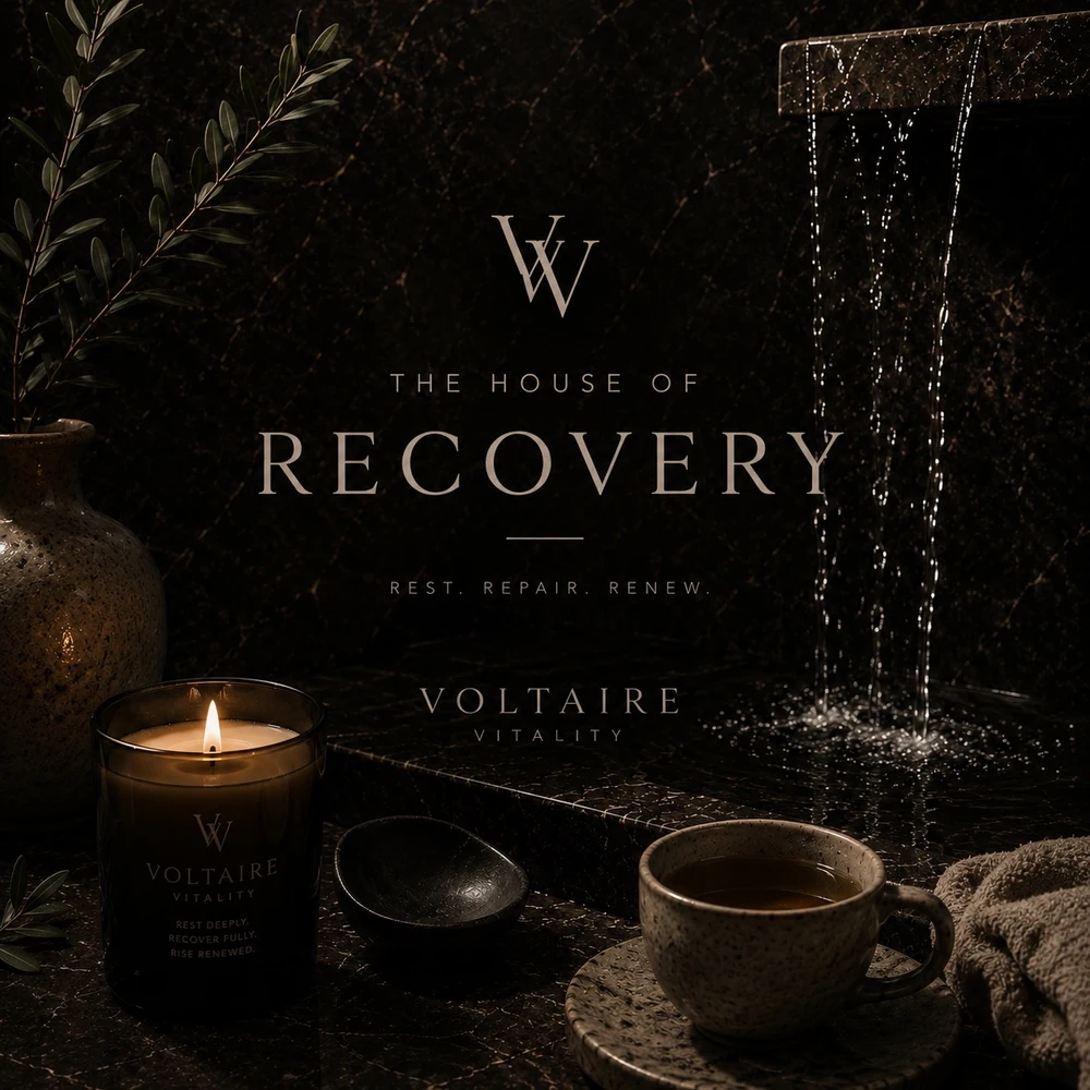 Voltaire House of Recovery branded artwork.