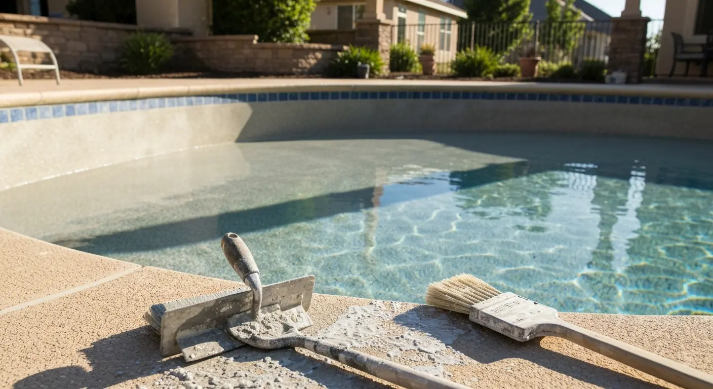 Pool plastering and finish work