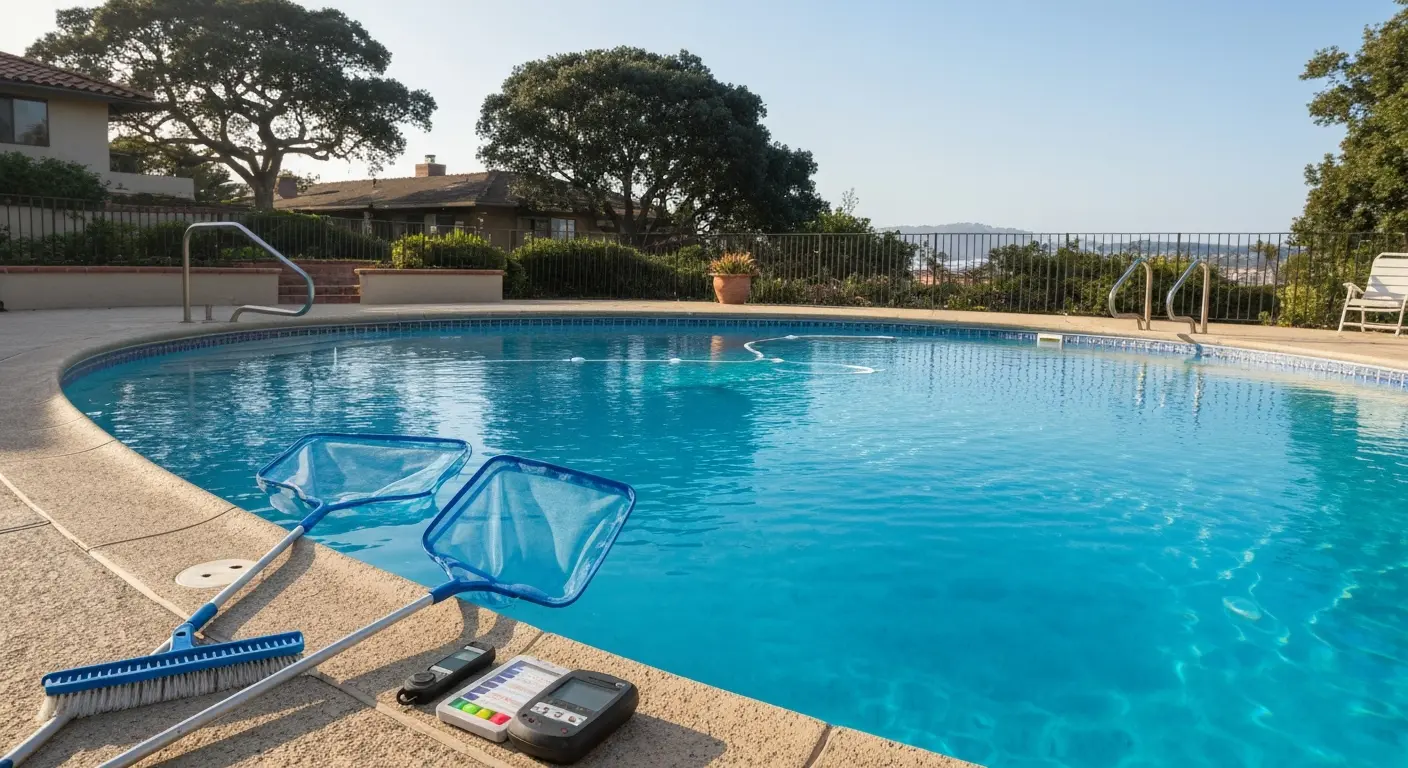 Pool opening service spring