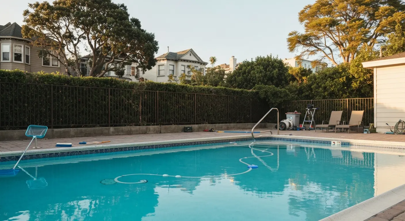 Pool cleanup and drain