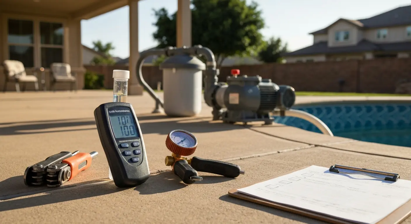Pool equipment inspection