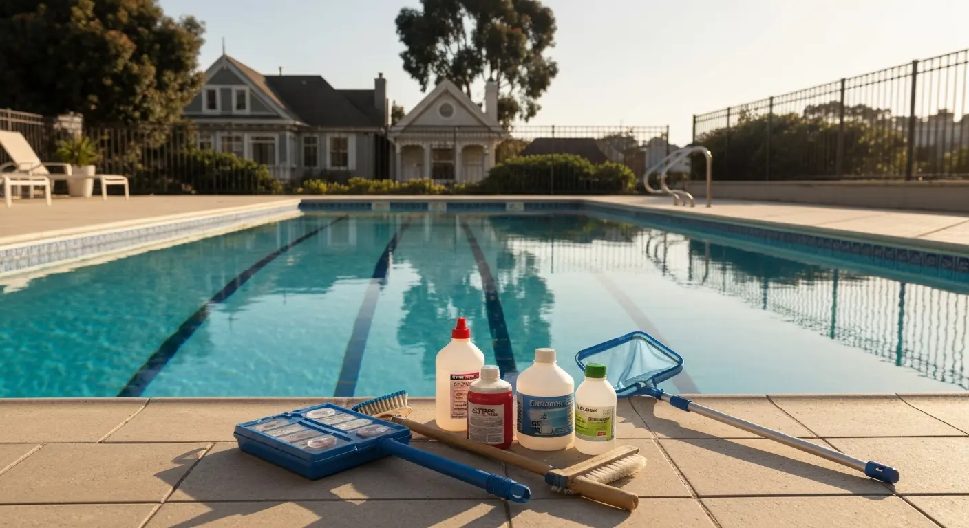 Weekly pool maintenance