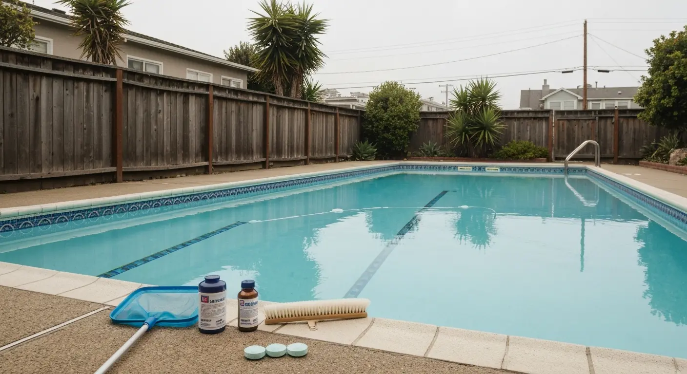 Pool maintenance in Outer Sunset