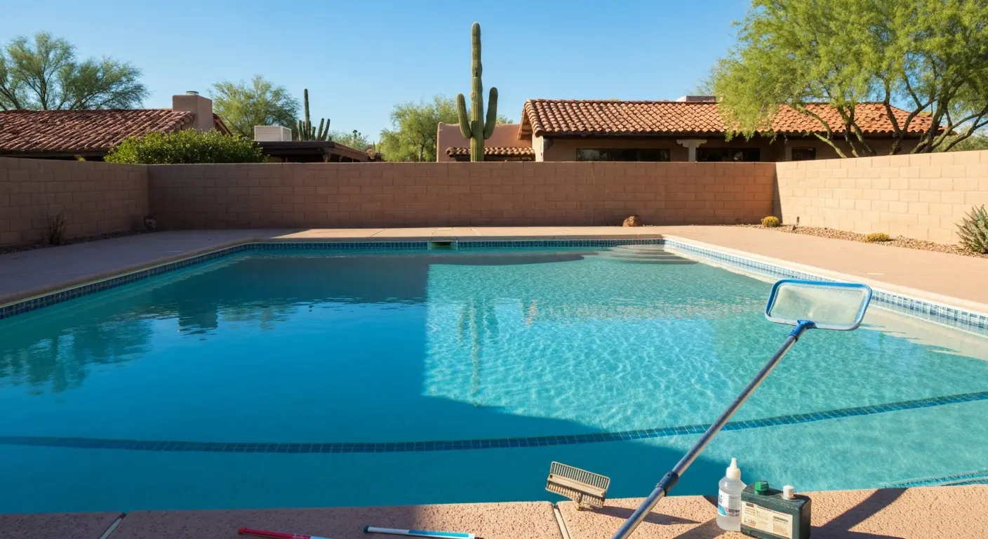 Pool cleaning in Paradise Valley