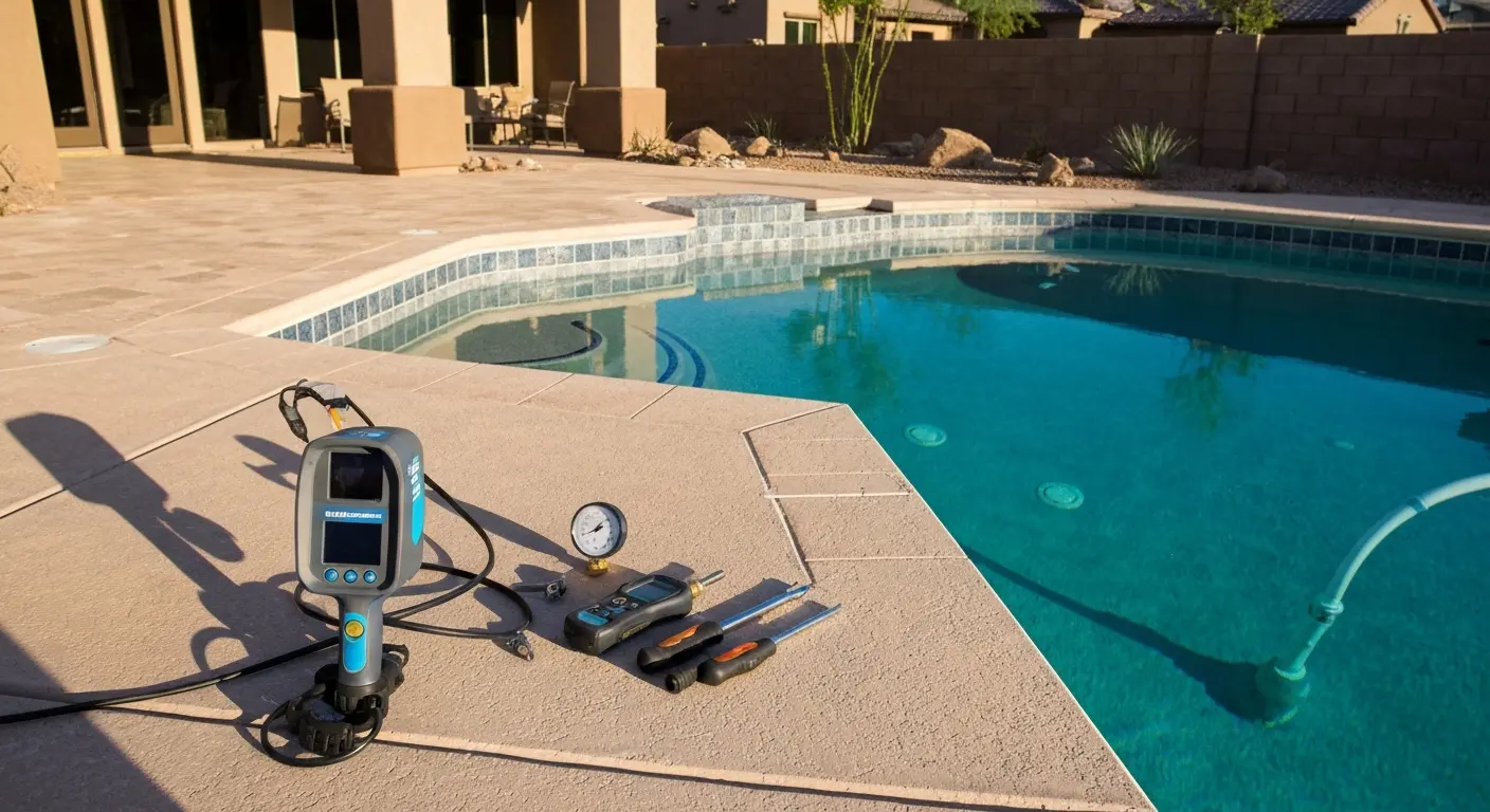 Pool leak detection near Sign Hill