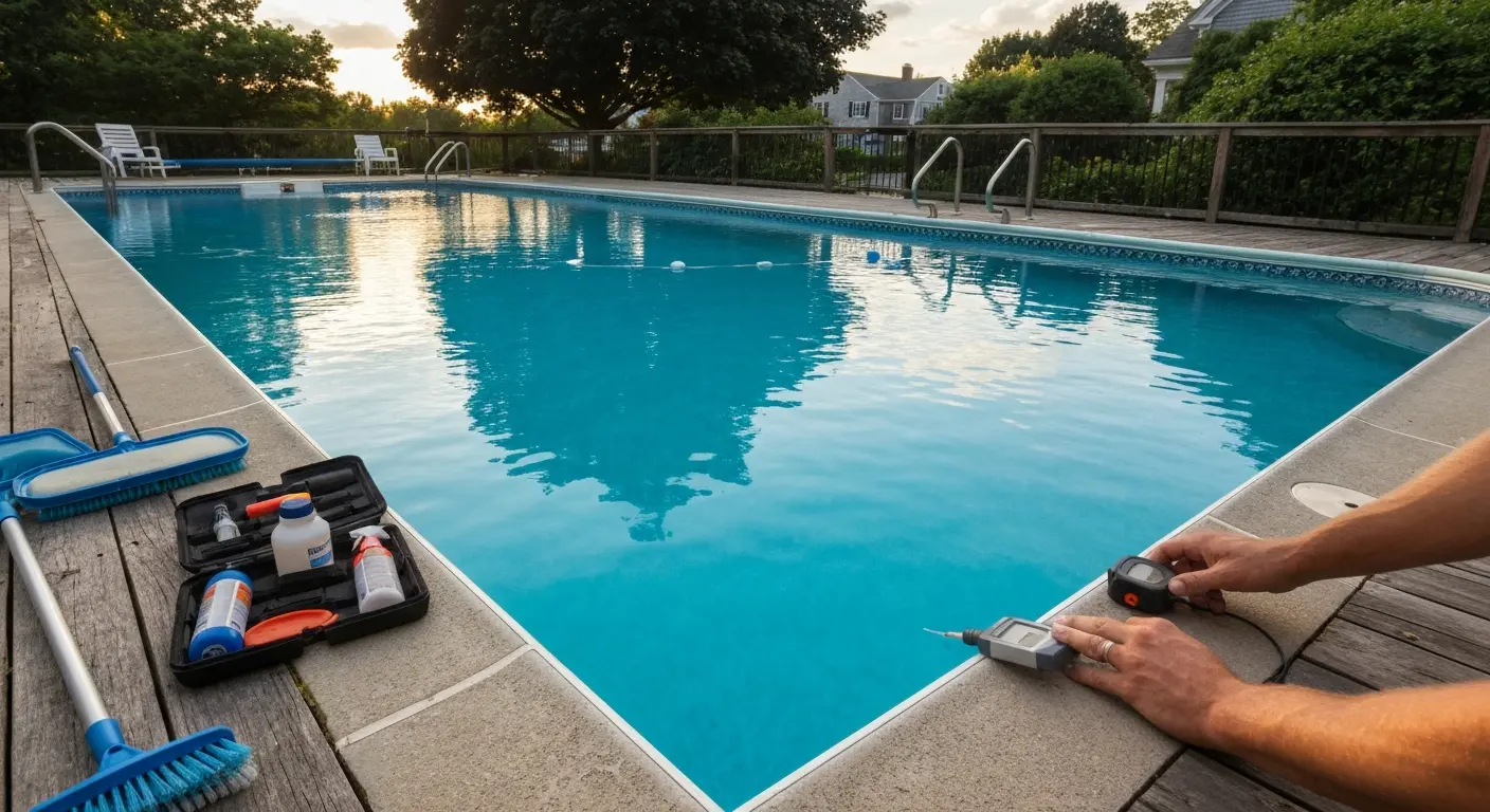 Pool repair in Westborough