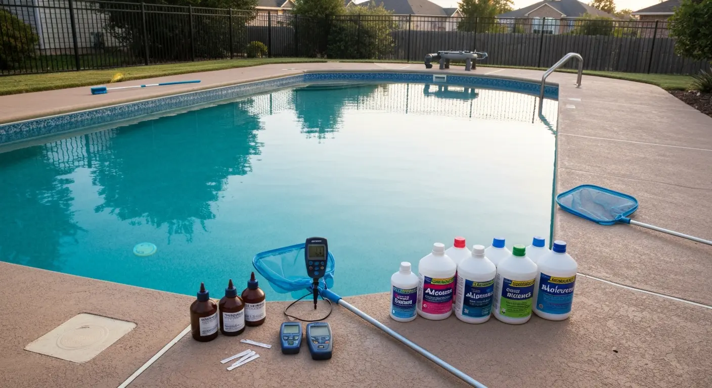 Pool opening and seasonal preparation