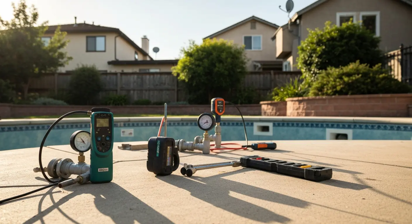 Pool repair work