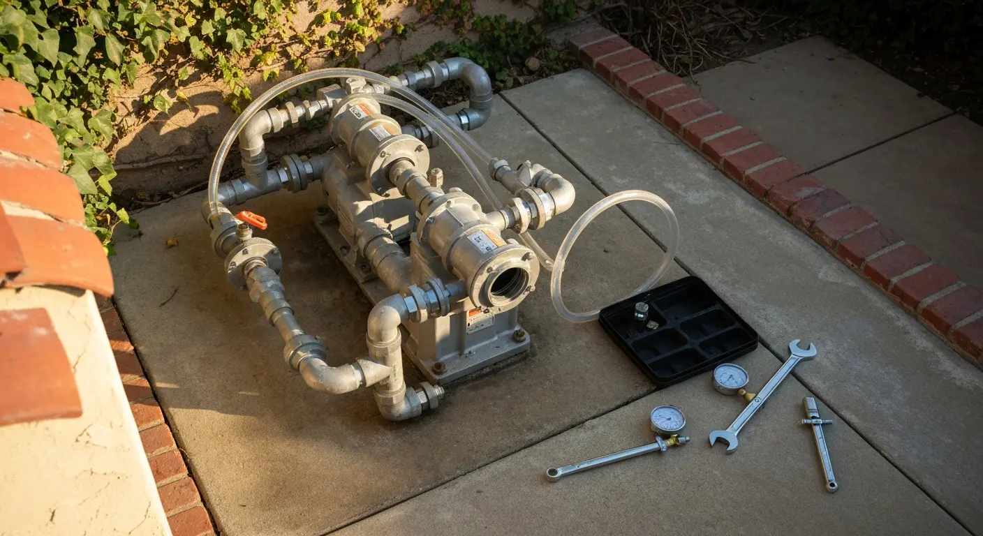 Pool equipment repair service